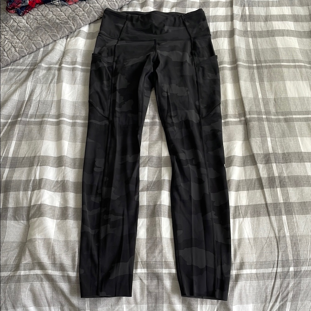 Womens Lululemon Fast and Free Brushed Fabric High Rise Tight 28”